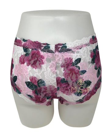 Hanky Panky 2Q1284 Kensington Rose Lace Boyshort myselflingerie.com